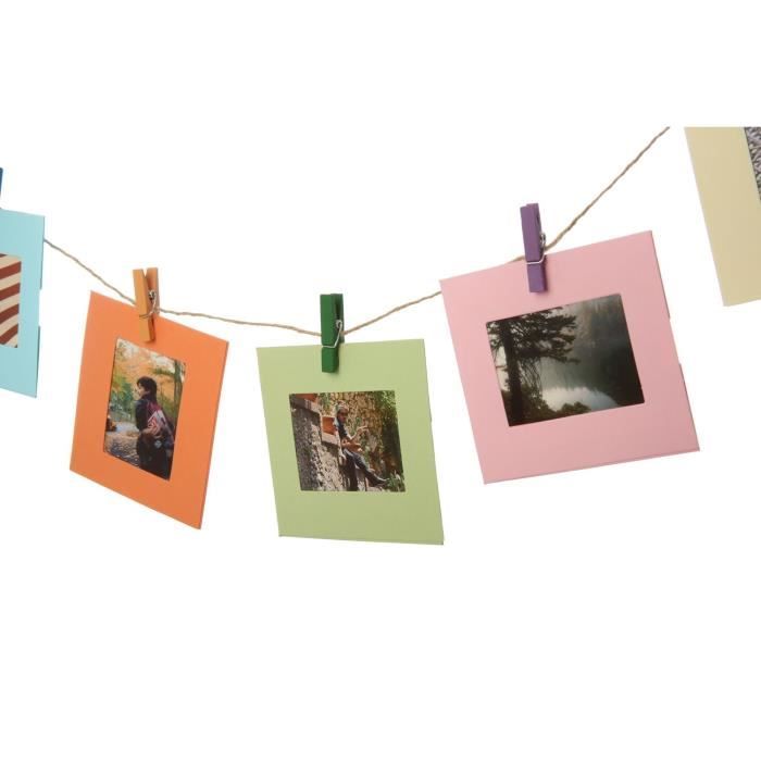 POLAROID PL2X3FRSQ Cadres photo carré - Papier photo 2X3- Zink - Multicolore