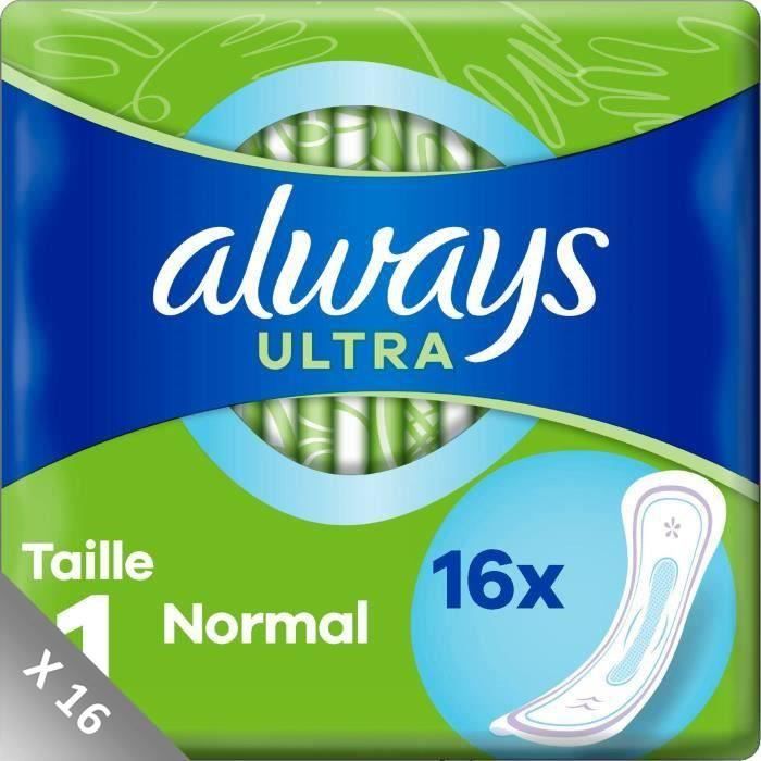 ALWAYS Serviettes Normal Taille 1 - Lot de 16 x 16 = 256 serviettes