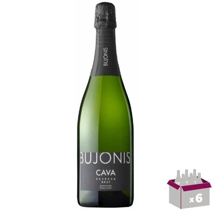 BUJONIS Cava brut Vin d'Espagne - Blanc75 cl x 6