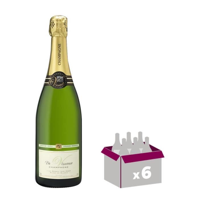 DE VISCOUR Grand cru Champagne - Brut - 75 cl x 6