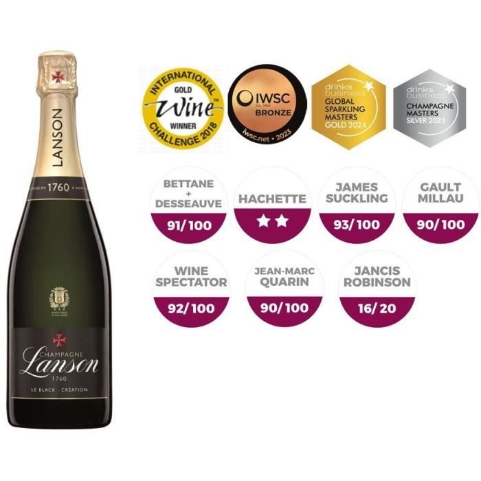 Champagne Lanson Le Black Label Brut - 75 cl