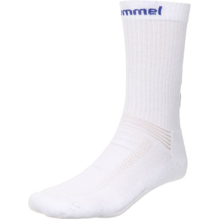 HUMMEL Chaussettes de Handball Authentic Indoor - Homme - Blanc et Bleu Roi