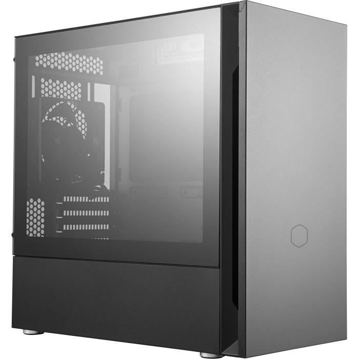 COOLER MASTER Boîtier PC Silencio S400 - Fenêtre verre trempé - Noir (MCS-S400-KG5N-S00)