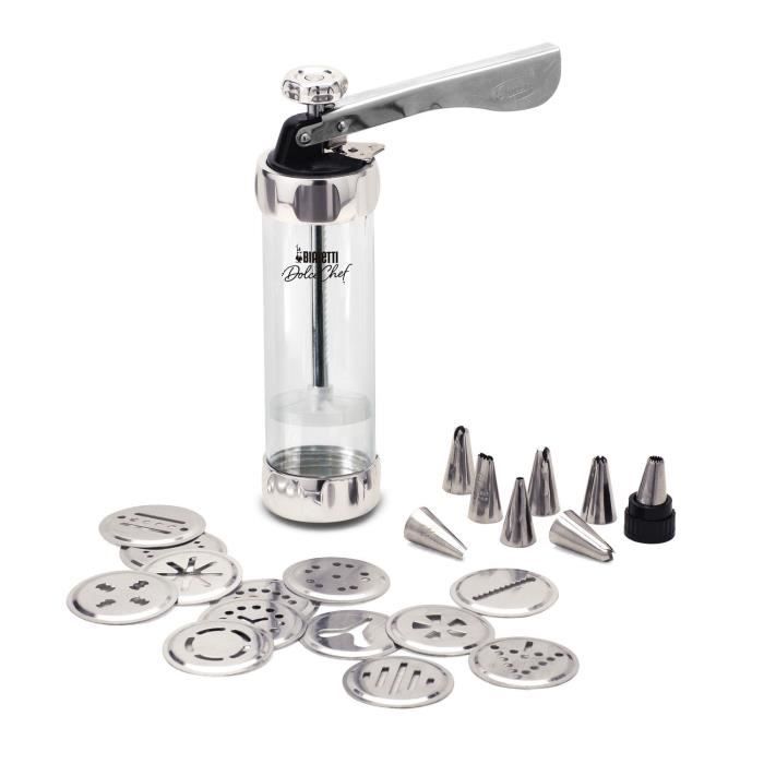 BIALETTI Dolce Chef Kit Biscuits Maker 22 pièces