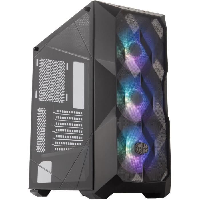 COOLER MASTER LTD BOITIER PC MasterBox TD500 - Gaming - Mesh - 3x120mm ARGB - Noir - Verre trempé - Format ATX (MCB-D500D-KGNN-S01)