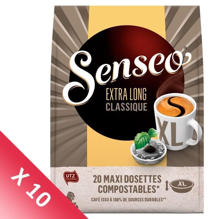 Lot de 10 - Senseo Café classique XL x20 - 250g