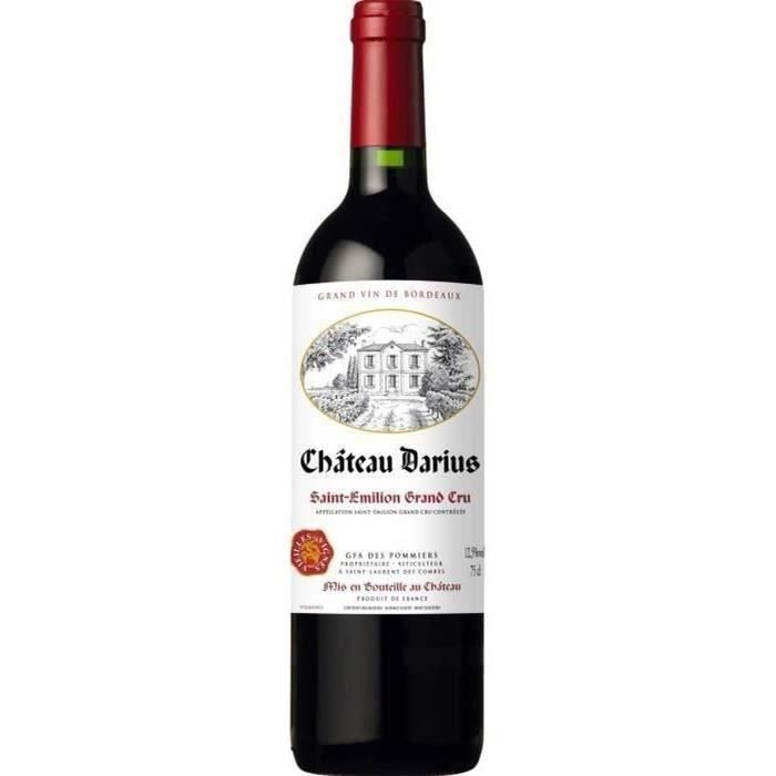 Château Darius 2016 Saint Emilion Grand Cru - Vin rouge de Bordeaux