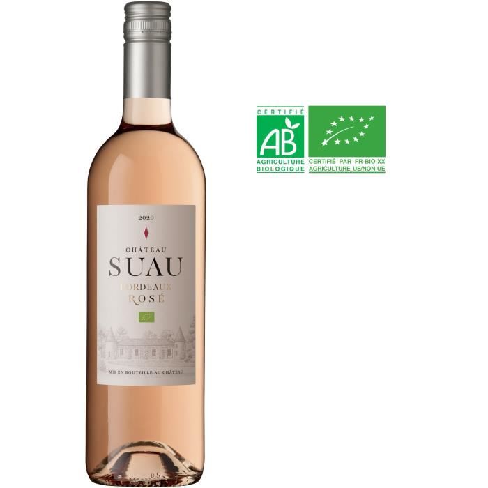 Château Suau 2020 Bordeaux - Vin rosé de Bordeaux - Bio
