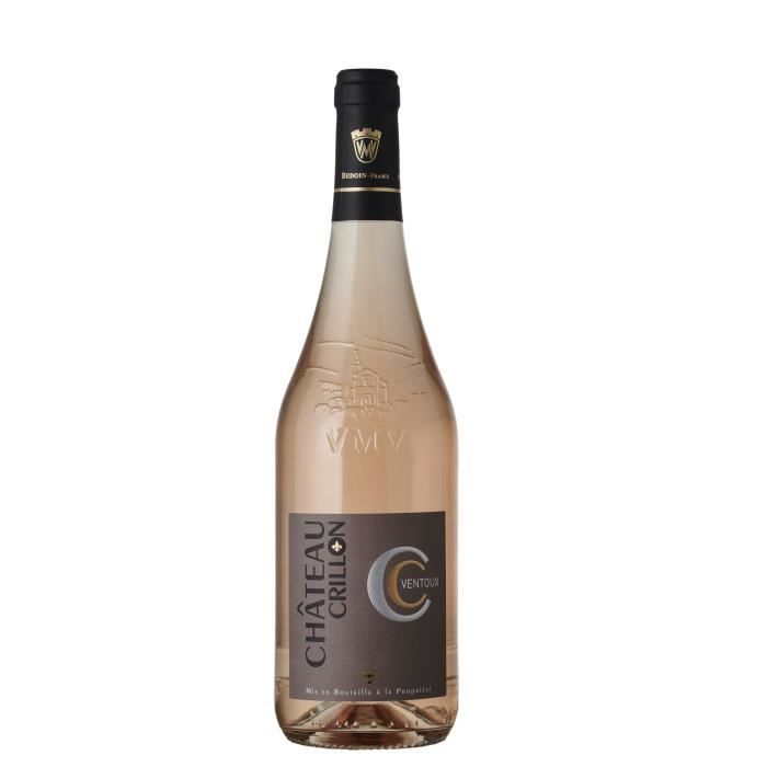 Vignerons du Mont Ventoux Château Crillon 2018 Ventoux - Vin Rosé de la Vallée du Rhône