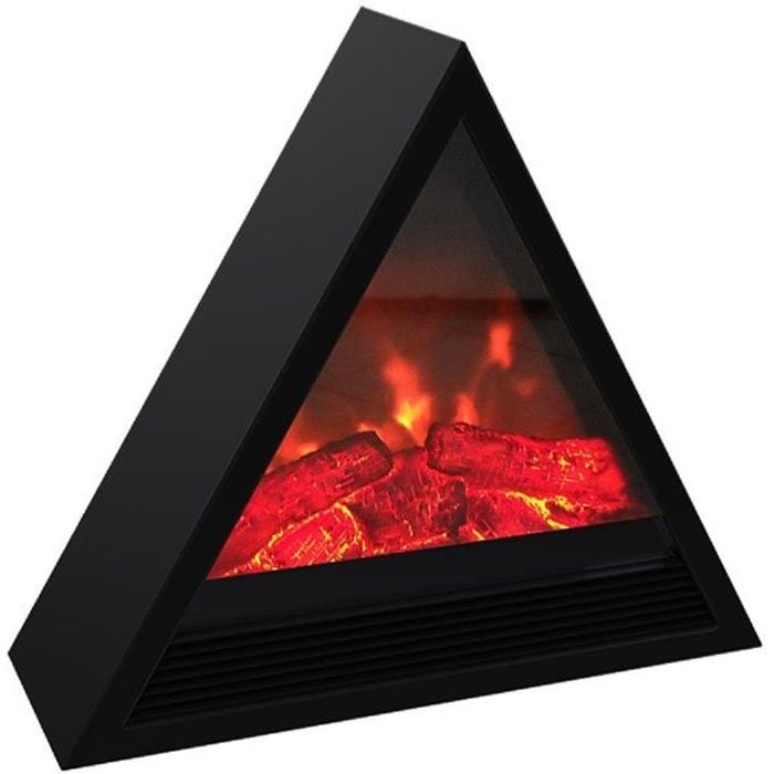 CARRERA Khéops 1800 watts Cheminée électrique pyramidale décorative et chauffage d'appoint