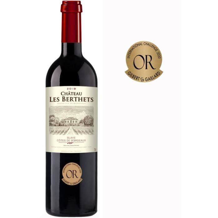 Château Les Berthets 2019 Blaye - Vin rouge de Bordeaux