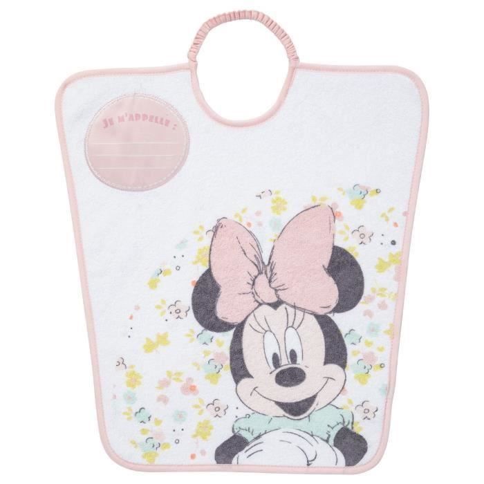 DISNEY BABY Minnie Bavoir maternel - Impression -je m'appelle- - 35 x 38 cm (Lot de 2)