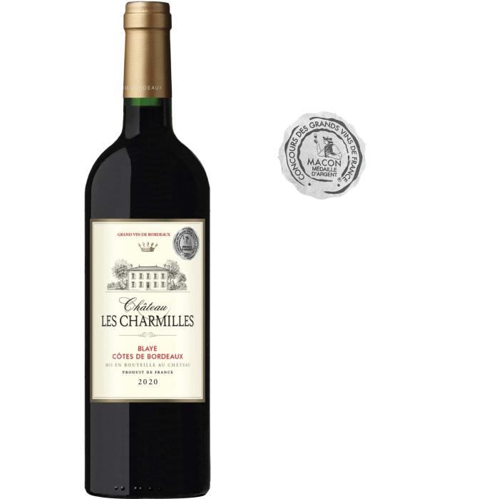 Château Les Charmilles 2020 Blaye Côtes de Bordeaux - Vin rouge de Bordeaux