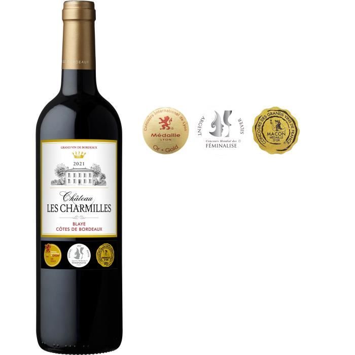 Château Les Charmilles 2020 Blaye Côtes de Bordeaux - Vin rouge de Bordeaux
