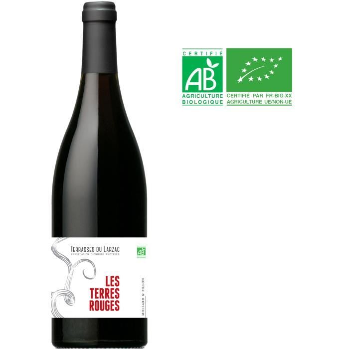 Mollard & Fillon Les Terres Rouges 2020 Terrasses du Larzac Vieilles Vignes - Vin rouge du Languedoc Roussillon - Bio