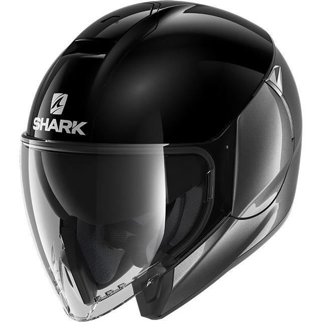 SHARK Casque moto Jet Citycruiser Dual - Noir et gris anthracite