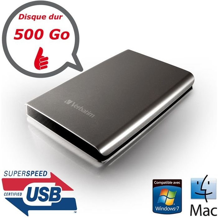 VERBATIM disque dur externe Store´n´Go - 500GB - USB 3.0