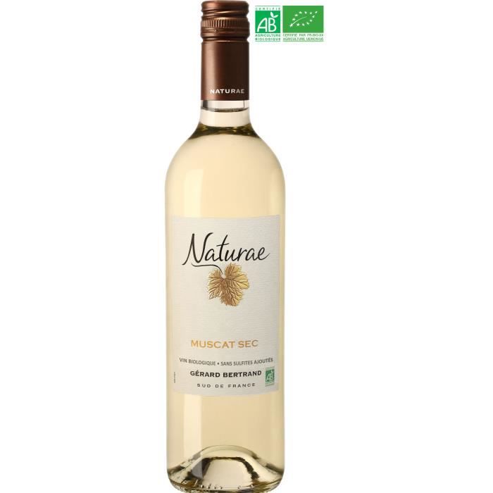 Gérard Bertrand Naturae Muscat Sec IGP Pays d'Oc - Vin blanc du Languedoc-Roussillon - Bio