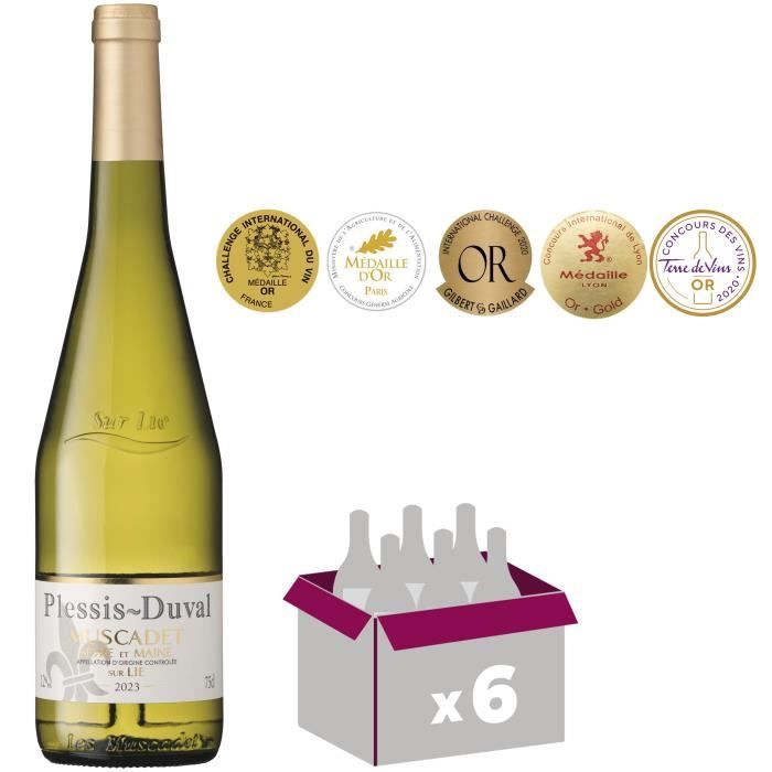 Plessis-Duval 2020 Muscadet Sèvre et Maine sur Lie - Vin blanc de Loire x6