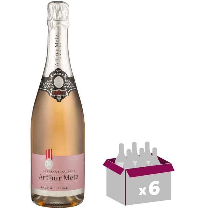 Arthur Metz Rosé Crémant d'Alsace x6