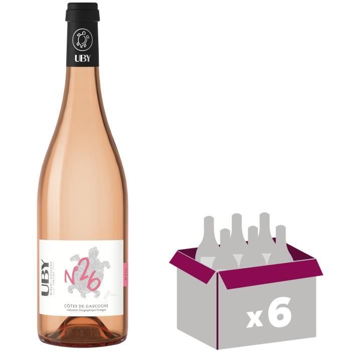 Domaine Uby Byo Côtes de Gascogne - Vin rosé du Sud - Bio x6