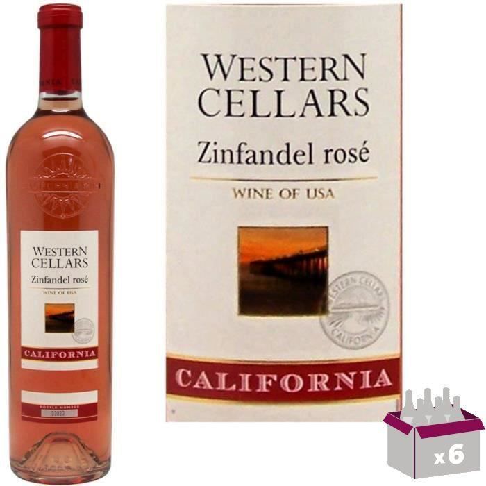 Western Cellars Zinfandel California - Vin Rosé des Etats-Unis x6