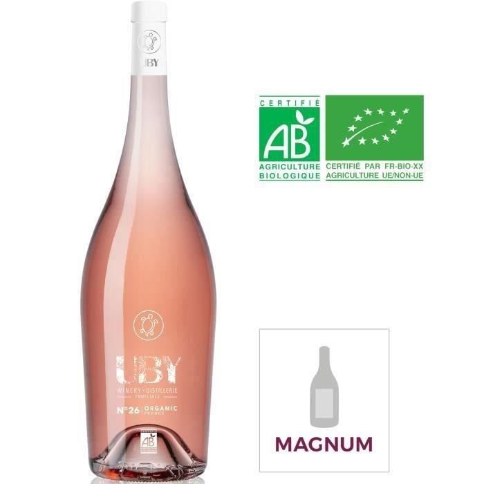Magnum Domaine Uby Byo Côtes de Gascogne - Vin rosé du Sud - Bio