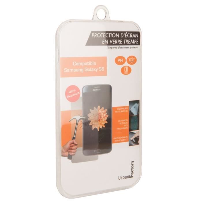 URBAN FACTORY Verre trempé pour Galaxy 6