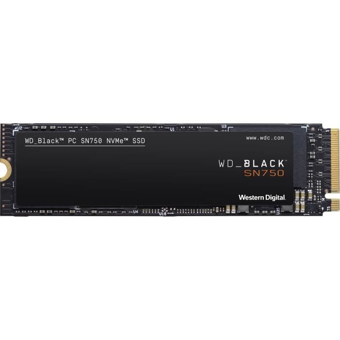 WD Black™- Disque SSD Interne - SN750 - 1To - M.2 NVMe (WDS100T3X0C-00SJG0)