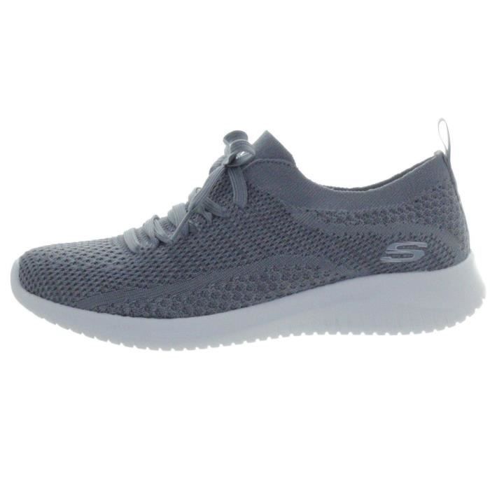 SKECHERS Baskets Ultra Flex - Femme - Gris