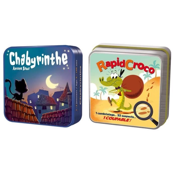 Pack Chabyrinthe + Rapidcroco - Jeu enfant 6 ans et + - ASMODEE