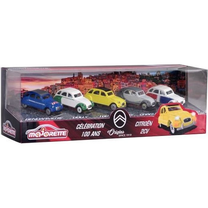 MAJORETTE Vintage Citroën 2CV Giftpack - 5 Pièces