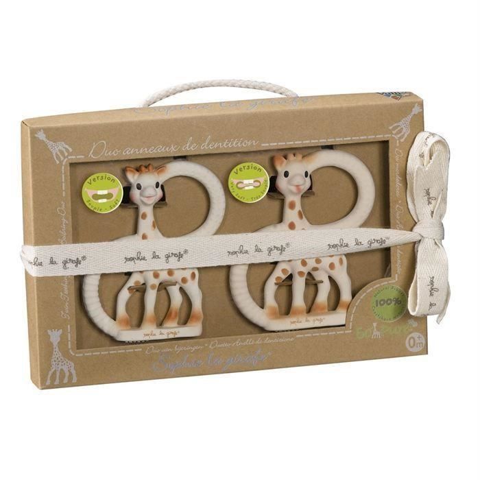 SOPHIE LA GIRAFE Coffret Duo anneaux de dentition So'pure