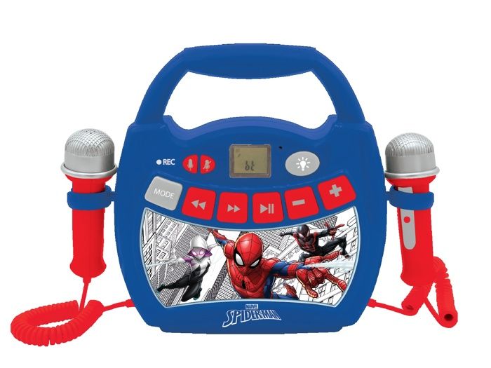 SPIDER-MAN - Enceinte Bluetooth - Effets Lumineux et Micros