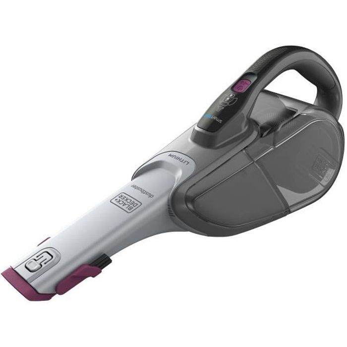 BLACK+DECKER DVJ325BFS-QW Aspirateur à main sans sac – 10.8V – 500 ml