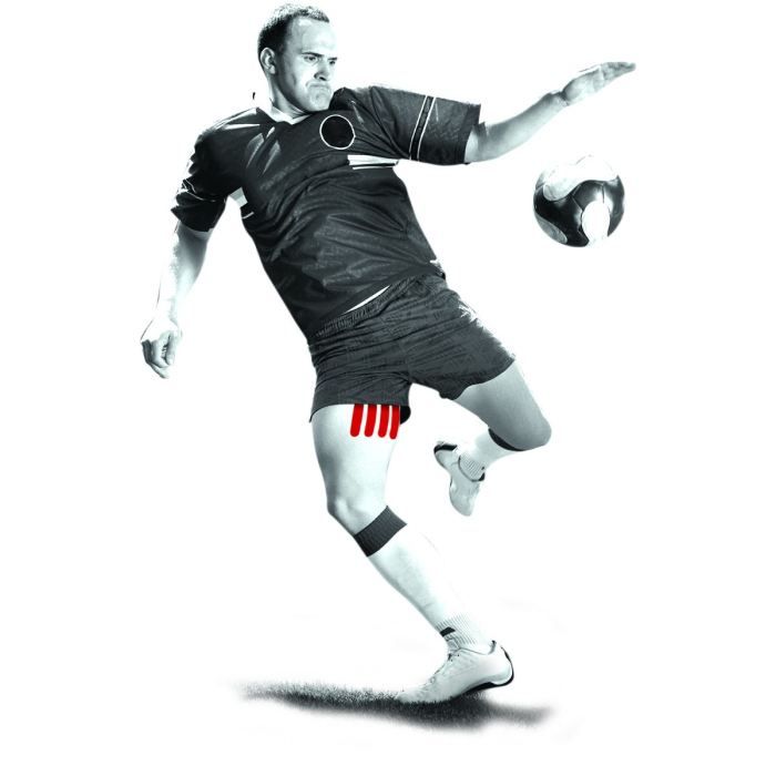 SPORTELEC Patch de Soutien Kinésie Cuisse