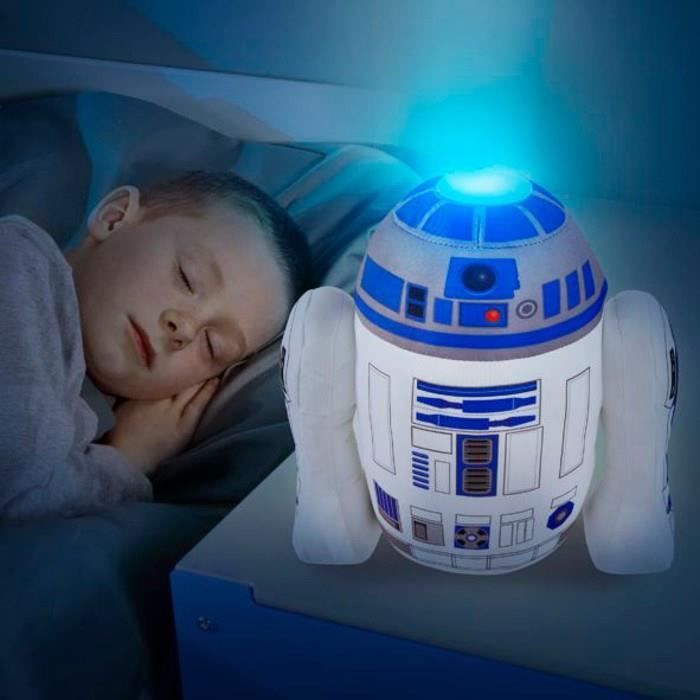 STAR WARS Doudou Lumineux et Veilleuse 2-en-1 R2D2 Go Glow - Worlds Apart