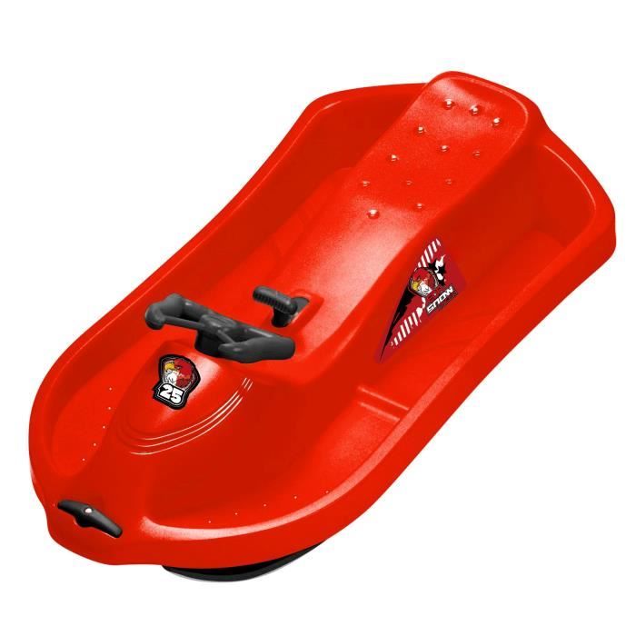 EDA Luge 1 place Snow Racer - Dimensions 101 X 55,6 X 26,5 CM - Assis surélevé - Coloris Rouge
