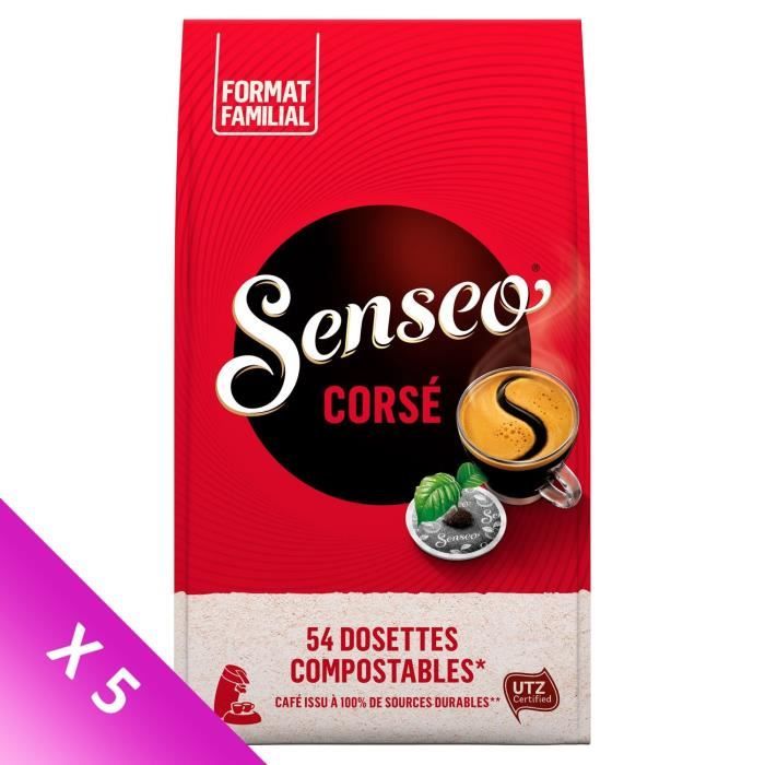 Lot de 5 - Senseo Café Corsé x54 - 375g