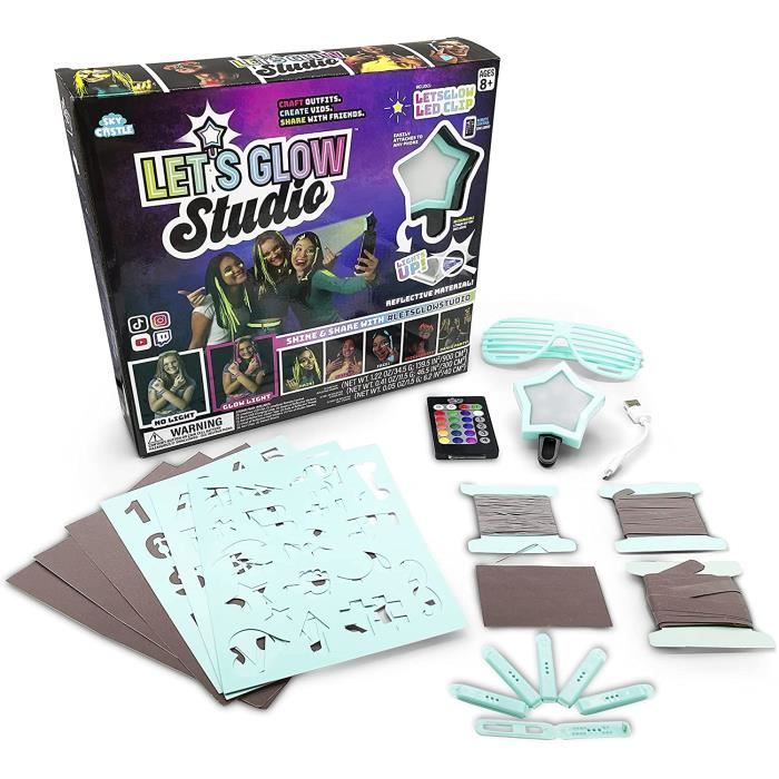 Let’s Glow Studio,Création d’accessoires réfléchissants pour briller dans le noir avec la pince LED!