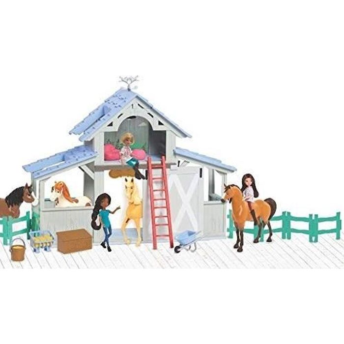 Spirit - Coffret Ecurie avec Cheval, Poupée et accessoires
