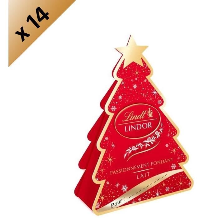 LINDT Lot de 14 Sapins Lindor Lait - 37 g