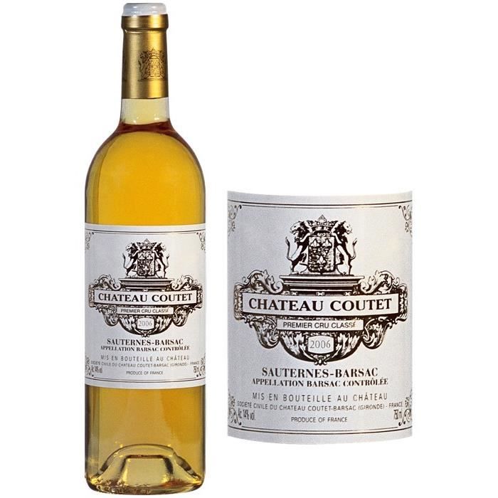 Château Coutet 2006 - Sauternes Barsac - Grand Vin de Bordeaux