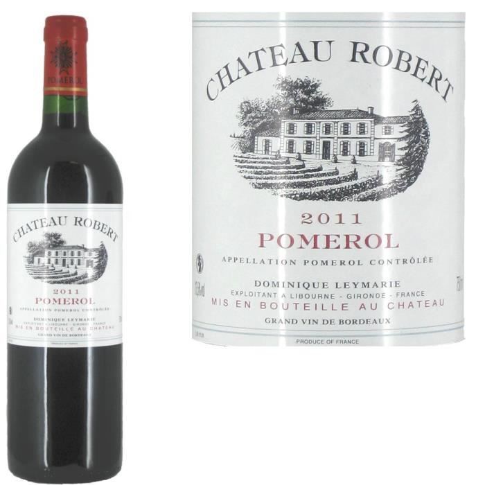 Château Robert Pomerol 2011 - Vin rouge x1