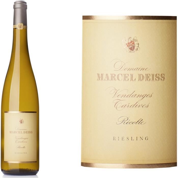 Domaine DEISS 2012 Riesling Vendanges Tardives - Vin blanc d'Alsace