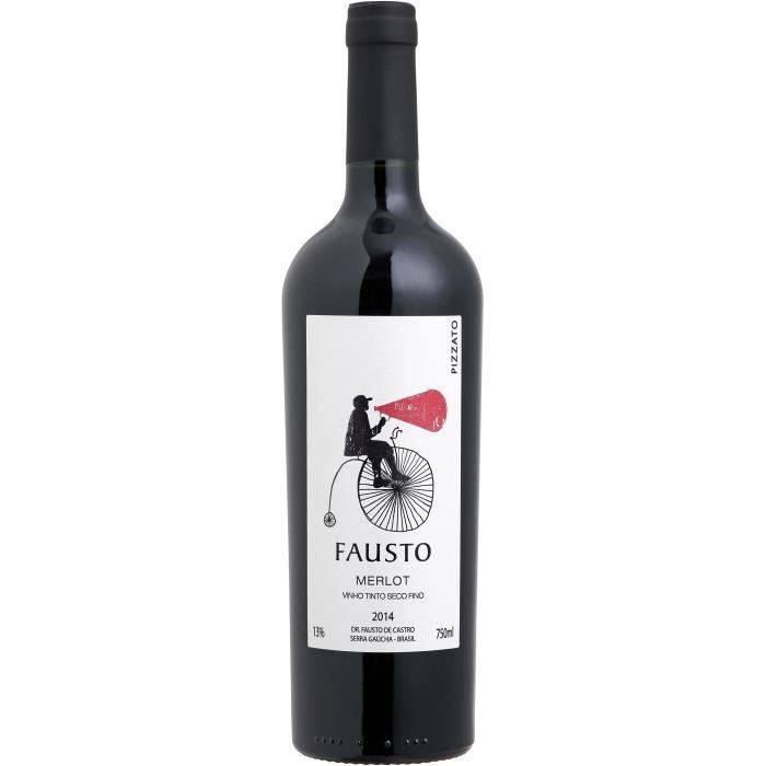 Fausto 2014 Merlot Serra Gaucha Brésil - Vin rouge d' Amérique du Sud