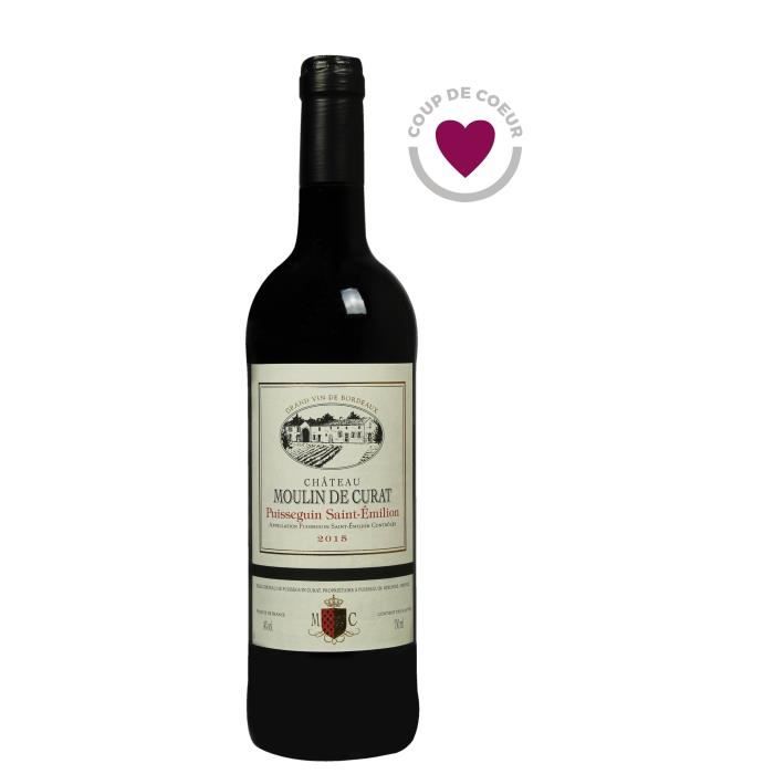 Château Moulin De Curat 2015 Puisseguin Saint-Emilion - Vin rouge de Bordeaux