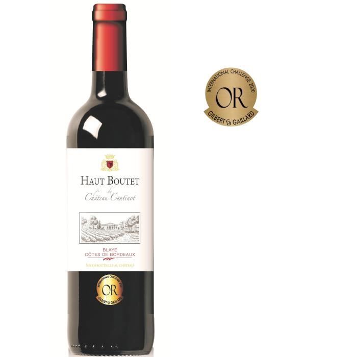 Haut Boutet du Château Cantinot 2016 Blaye Côtes de Bordeaux - Vin rouge de Bordeaux