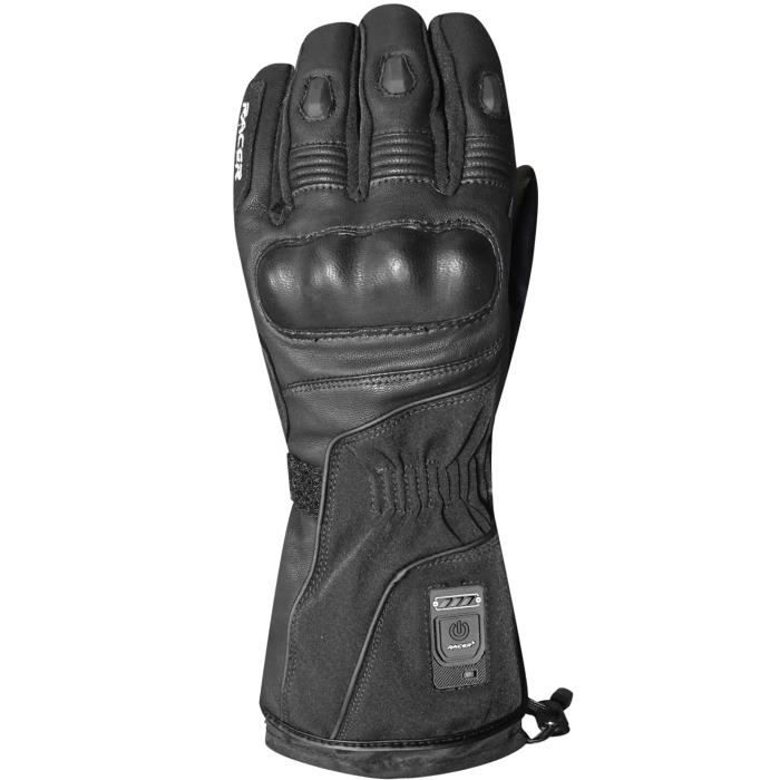 RACER Gants moto chauffant Heat 3 - Homme - Noir
