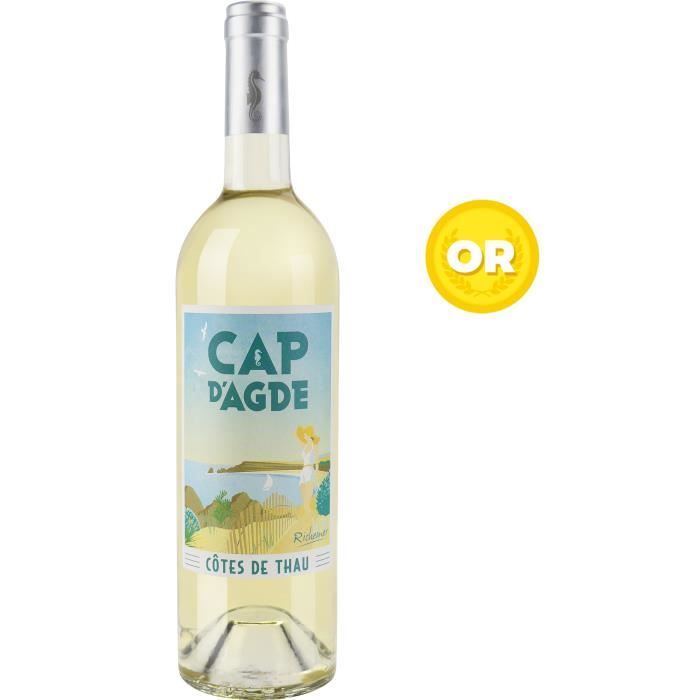 Les Caves Richemer Cap d’Agde Côtes de Thau Souvenir - Vin blanc de Languedoc